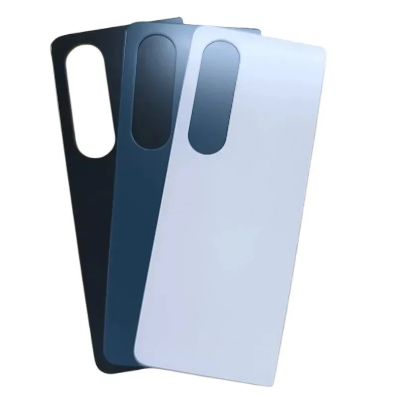 غطاء خلفي من الزجاج الخلفي غطاء الباب الخلفي لهاتف سامسونج جالاكسي Z Fold 4 F936 مع استبدال عدسة إطار الكاميرا #2