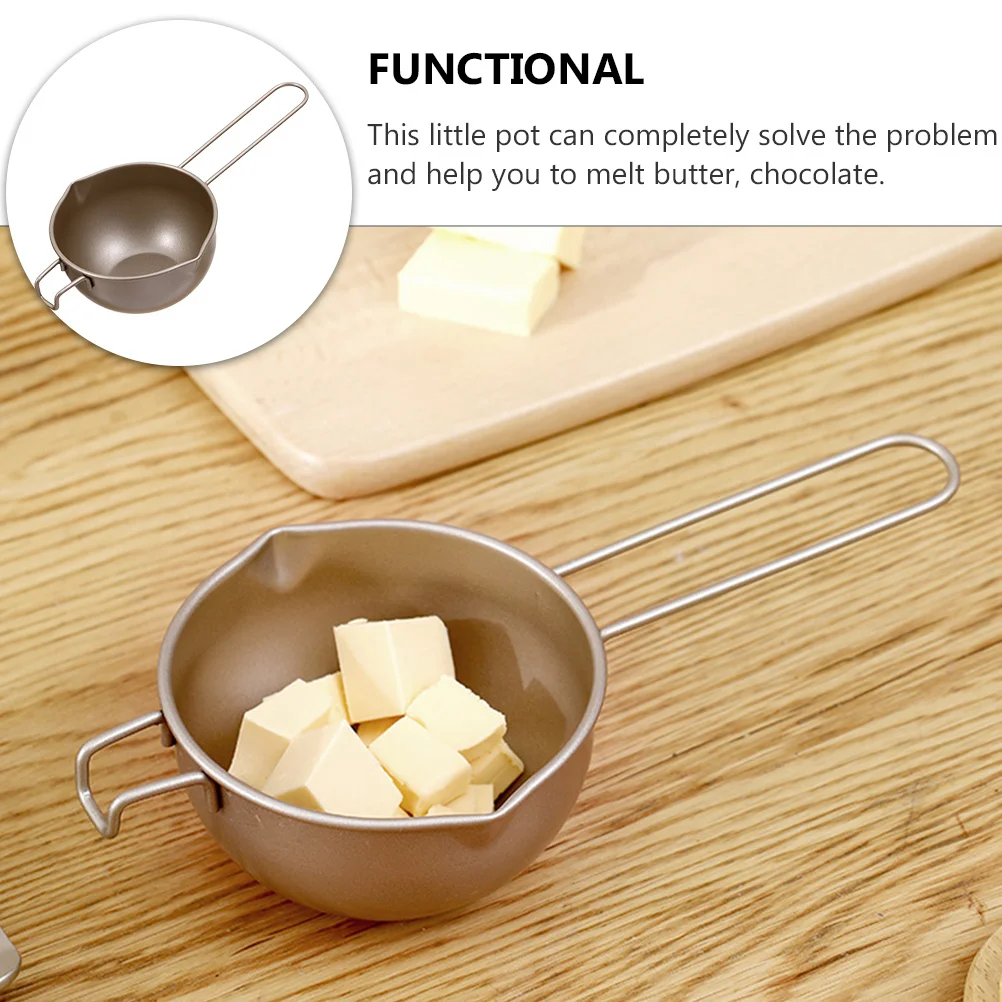 

1pc Baking Melting Bowl Carbon Steel Rust Resistant Heavy Duty For Chocolate Diy Cooking Heating Utensil Kitchen