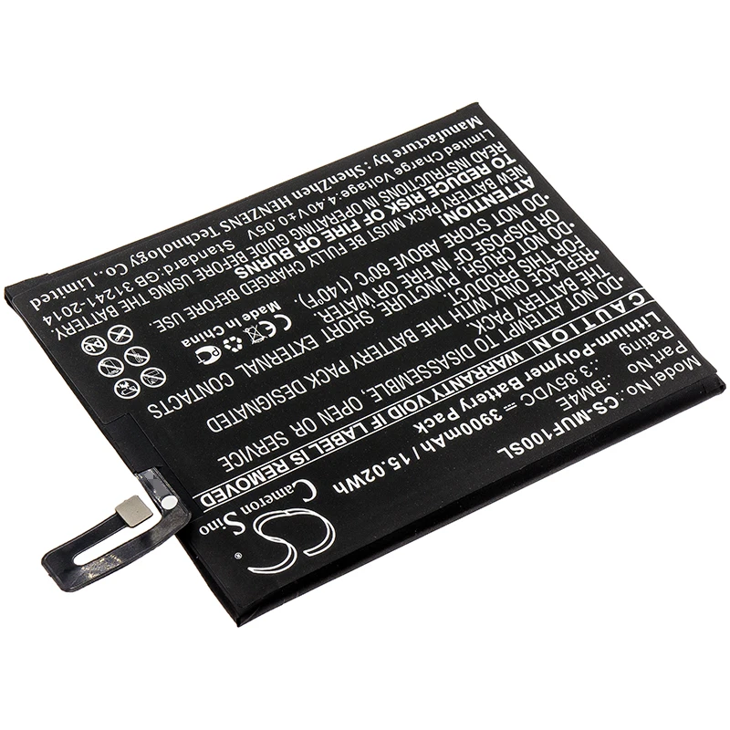 

Li-Polymer Mobile, SmartPhone Battery for Xiaomi, 3.85V, 3900mAh, Compatible Models: M1805E10A, Poco F1 Armoured Edition Globa