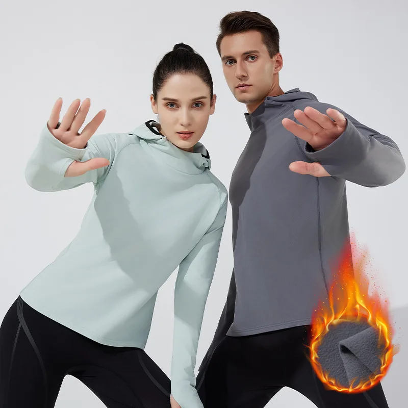 

Men's Fleece Lined Running Top Long Sleeve Warm Breathable Gym Shirt for Cold Weather Workout Fitness Athletic Wear Men