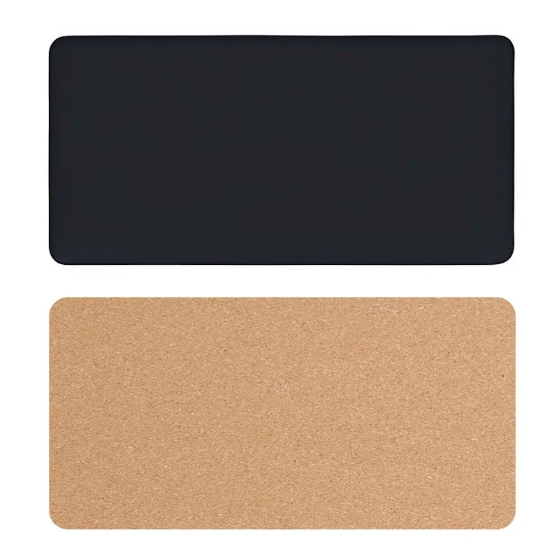 Anti-Slip Laminated Cork Desk Blotter, Premium PU Leather Large Mouse Pad for Office Laptop Desk Protection