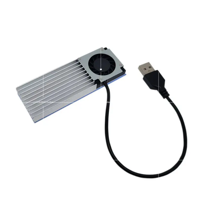 

DIY 5V Radiator Cooling Artifact Solid State Drive Cooling Aluminum Sheet USB Silent Fan Notebook Radiator