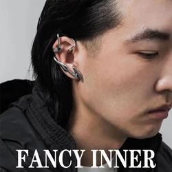 2023 Fashion Silver Color Irregular Clip Earrings For Unisex No Piercing Trendy Metal Earcuffs Statement Cartilage Party Jewelry