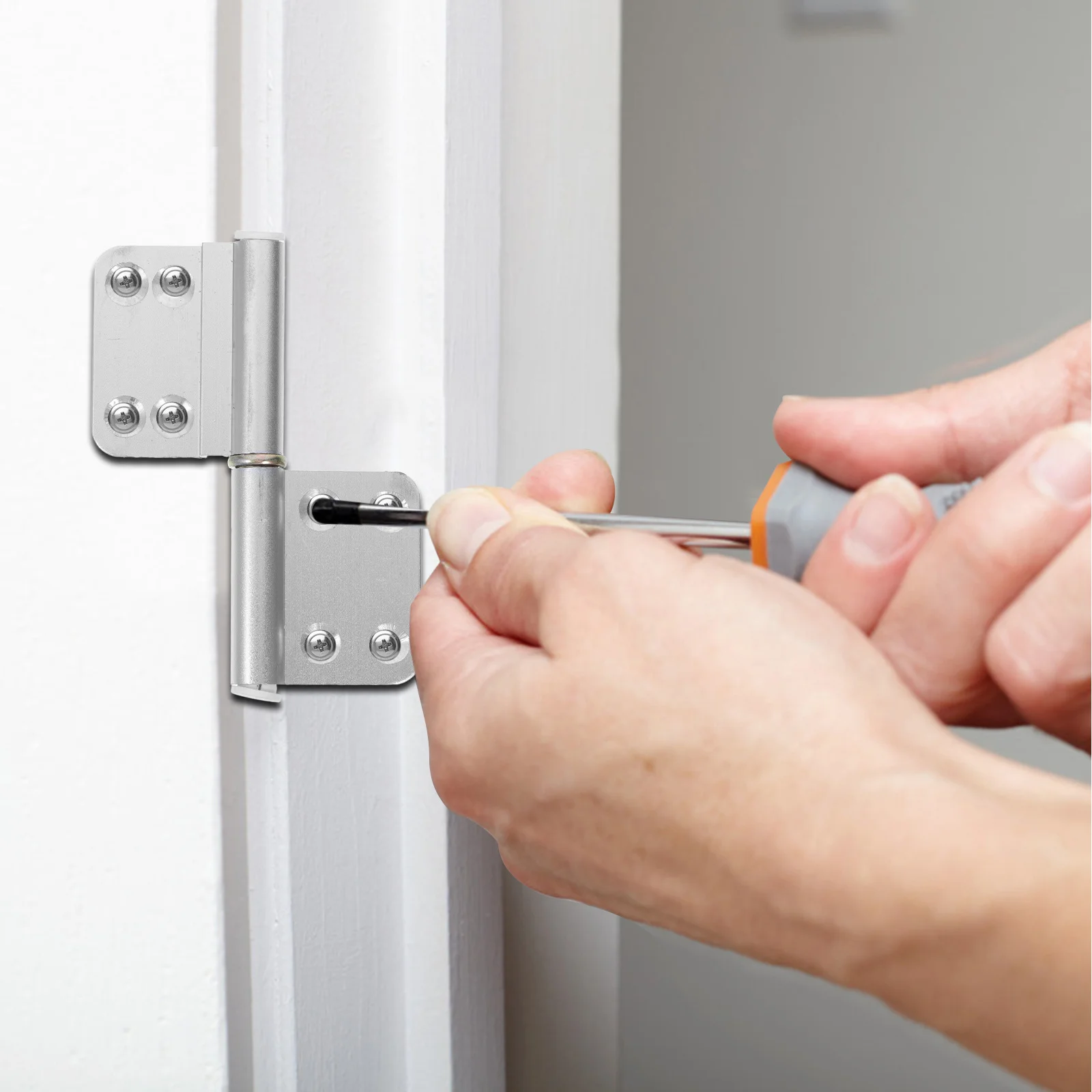 

4Pcs Aluminum Alloy Heavy Duty Lift Off Hinges for Bathroom Toilet Doors Detachable Indoor Flag Hinges Lift Off Hinge