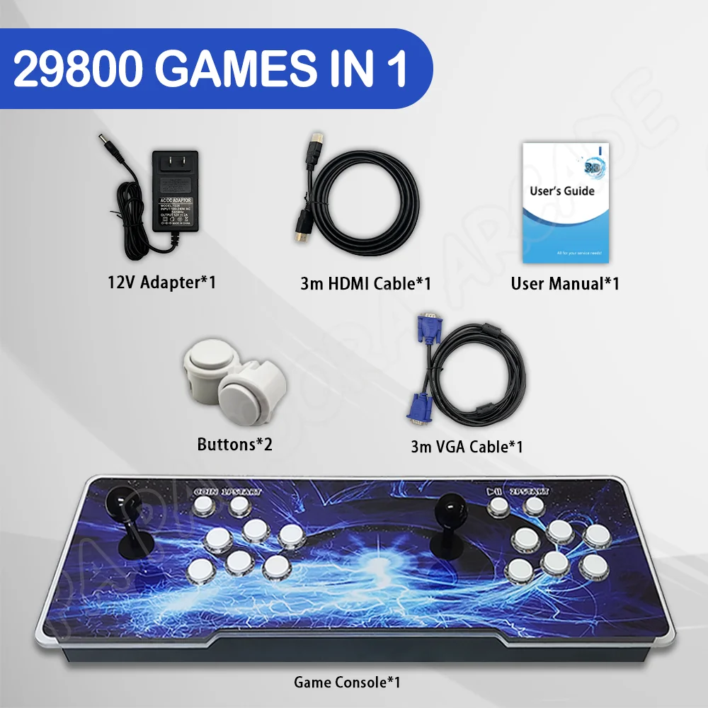 2024 Pandora Pro ボックス 29800 in 1 3D ビデオ アーケード ゲーム