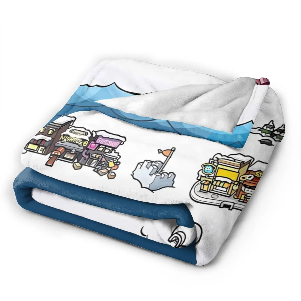 Club Penguin Map An Ultra-Soft Micro Fleece Blanket