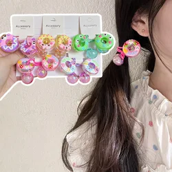 2pcs/lot Korean version of the new cartoon donut head rope cartoon hair rings around the girl cute children hair accessories