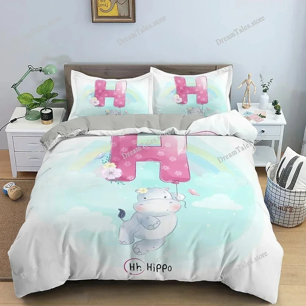 

Cartoon Pattern Bedding Set for Kids Children Bedroom Duvet Cover Set with Pillowcase King Twin Single Size Bedclothes741