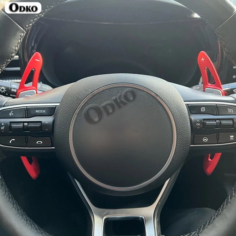 

Для Kia ALL NEW K5 2020-2025 модель автомобильные аксессуары из алюминиевого сплава автомобильный руль переключения передач лопатка удлинение переключения передач