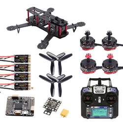 Mini QAV250 ZMR250 250mm Quadcopter in fibra di carbonio RS2205 2300KV motore 30A ESC F4 V3S Controller di volo e Flysky FS-i6 Kit