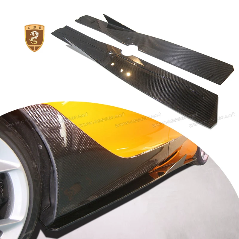 

CSS дизайн для Mclaren 720s Coupe 2017-2021, замена сухого углеродного волокна, черная боковая юбка, удлинитель, спойлер, порог, автозапчасти