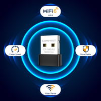 Comfast 300Mbps USB WIFI Adapter 2.4G 802.11AX Network Card AIC8800FC Drive Free Wifi Receiver Dongle Laptop PC For Win7/10/11