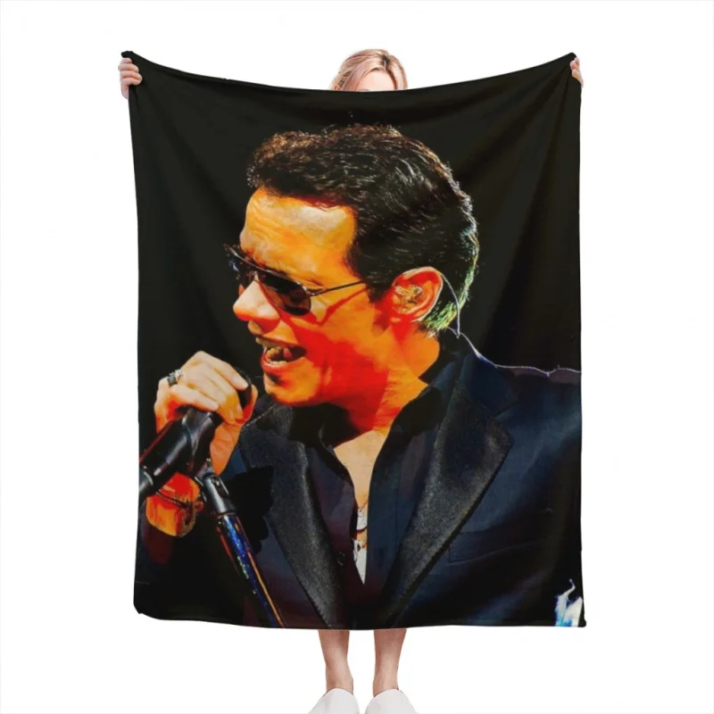 macho Marc Anthony Tour Throw Blankets Soft Velvet Blanket Travel Bedding Home Decor Fleece Blanket