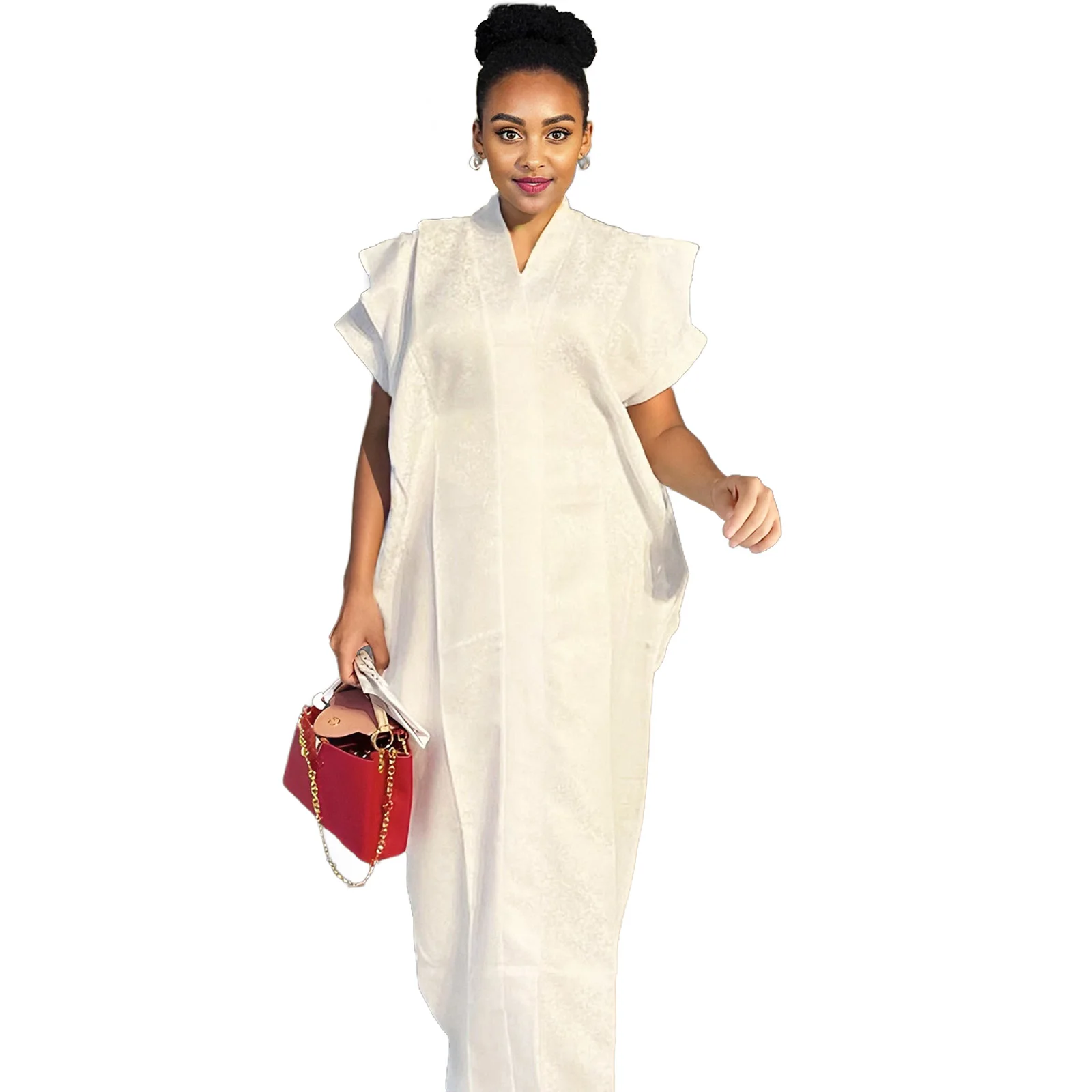 African Dresses For Women Luxury Boubou Material Rich Embroidery Design