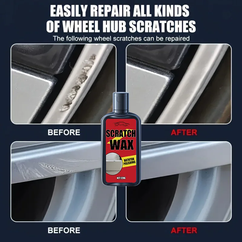 معجون تجديد الخدوش لمحور العجلة العالمي، معجون إصلاح خدوش محور العجلة - إصلاح الخدوش بسهولة، استعادة اللمعان، والترك