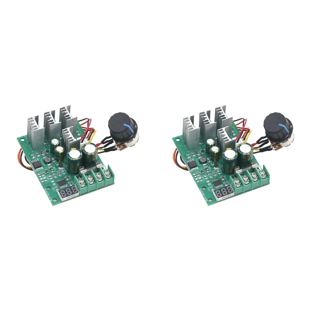 2Pcs 30A For PWM DC Motor Speeds Controller With Digital Display For 6V 12V 24V Rate Adjustment Driver Module