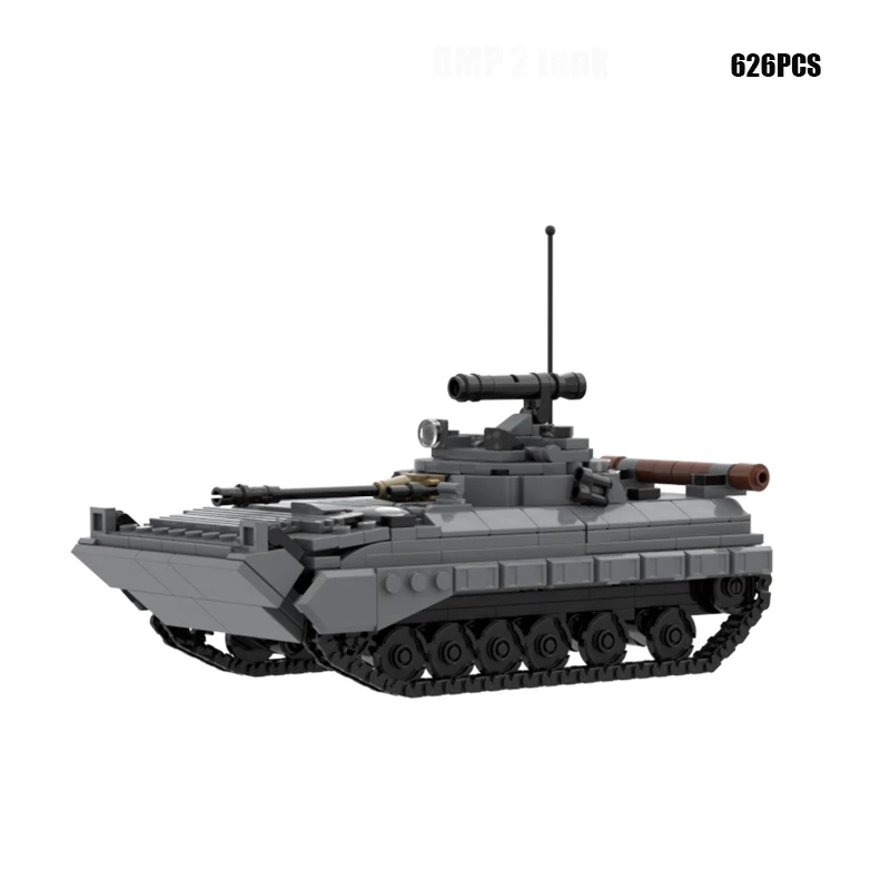 รถทหาร Series BMP 2 ถัง Building Block DIY รุ่นปริศนาอิฐของเล่นการศึกษาคอลเลกชัน Expert Xmas ของขวัญ 626PCS