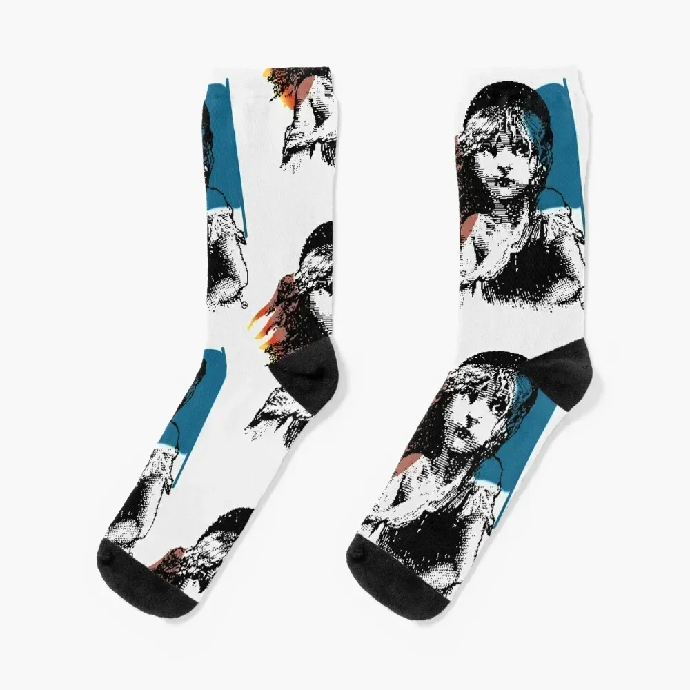1986 Les Miserables London Broadway Broadway Socks Antiskid soccer sports stockings soccer anti-slip Socks Women Men's
