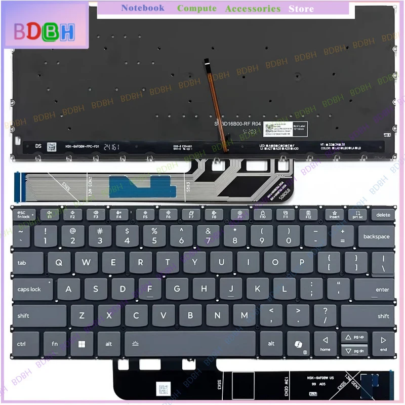 New For Lenovo 13w 2-in-1 Gen 3 83M9 83MA Internal US Backlit Keyboard