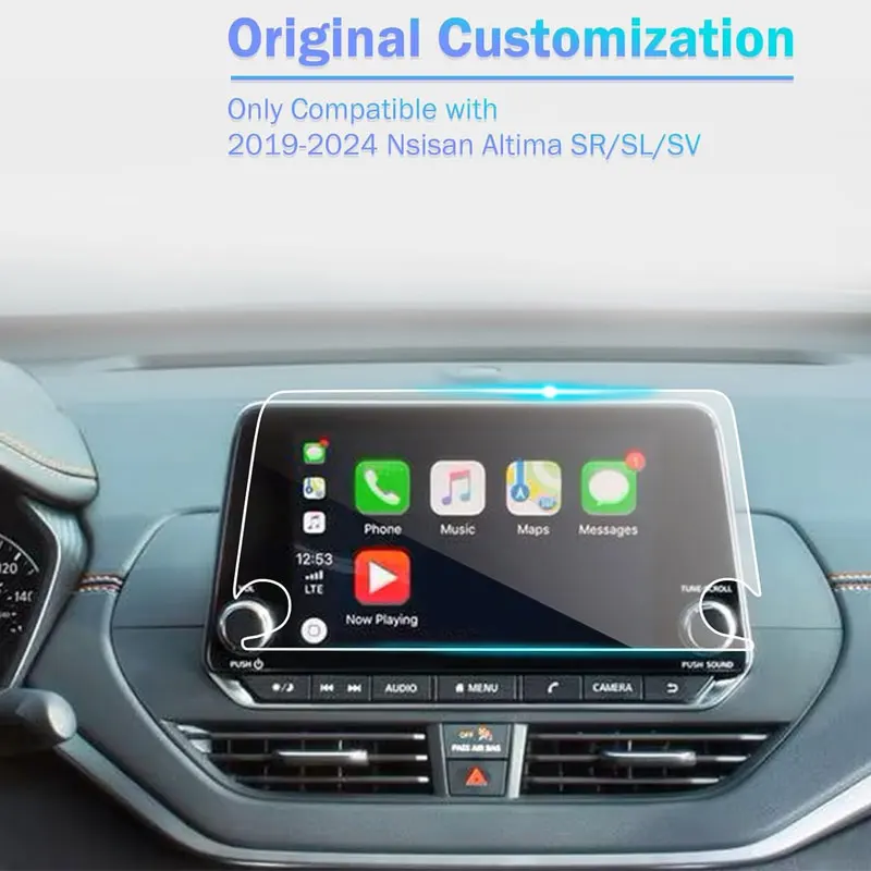 Tempered Glass Screen Protector film For Nissan Sentra B18 MK4/ SR SV 2020 -2023 Car Navigation 8inch car interior Accessories