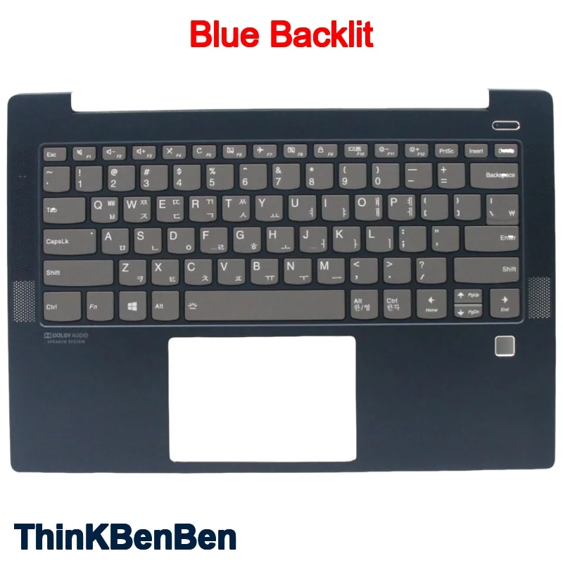 

Blue Upper Case Palmrest Shell Cover Backlit Keyboard For Lenovo Ideapad S540 14 14IML 14API 14IWL 5CB0S17283