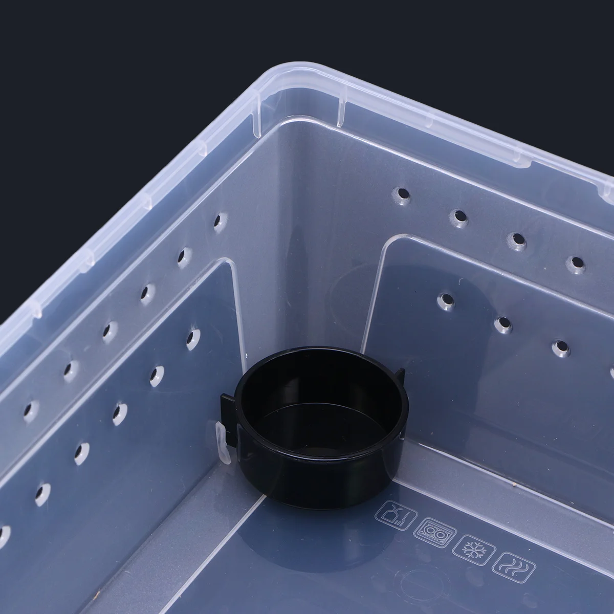 

Breeding Box Plastic Reptile Storage Case Medium Capacity Feeding Hatching Container for Turtle Spider Scorpion Gecko Insect