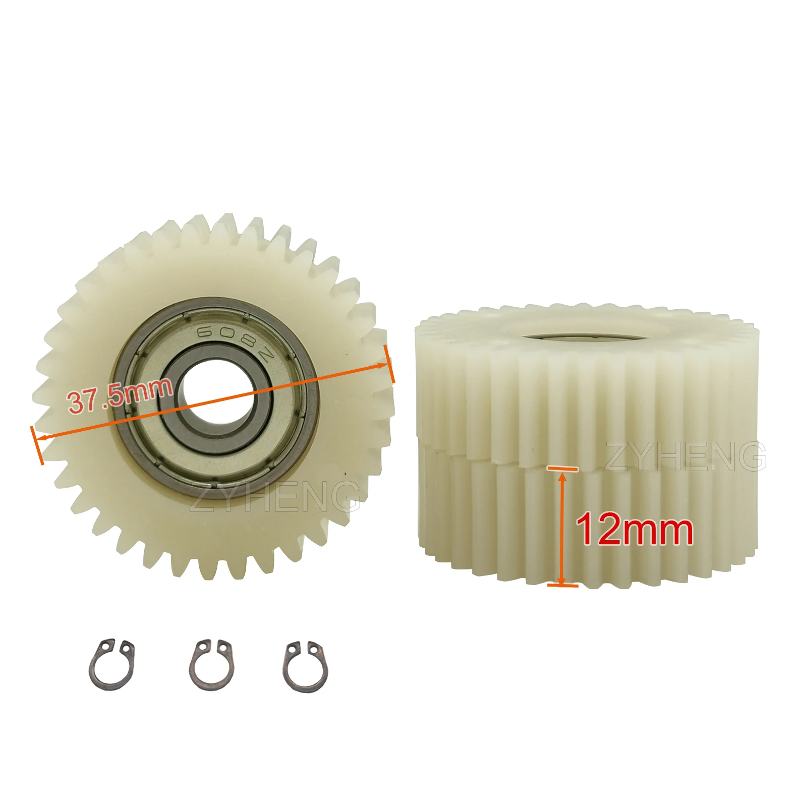 36T 37.5mm Planetaire Versnelling met 70mm Koppeling Elektrische Voertuig Motor Gear Voor Bafang Motor E-bike Nylon Gear Accessoires