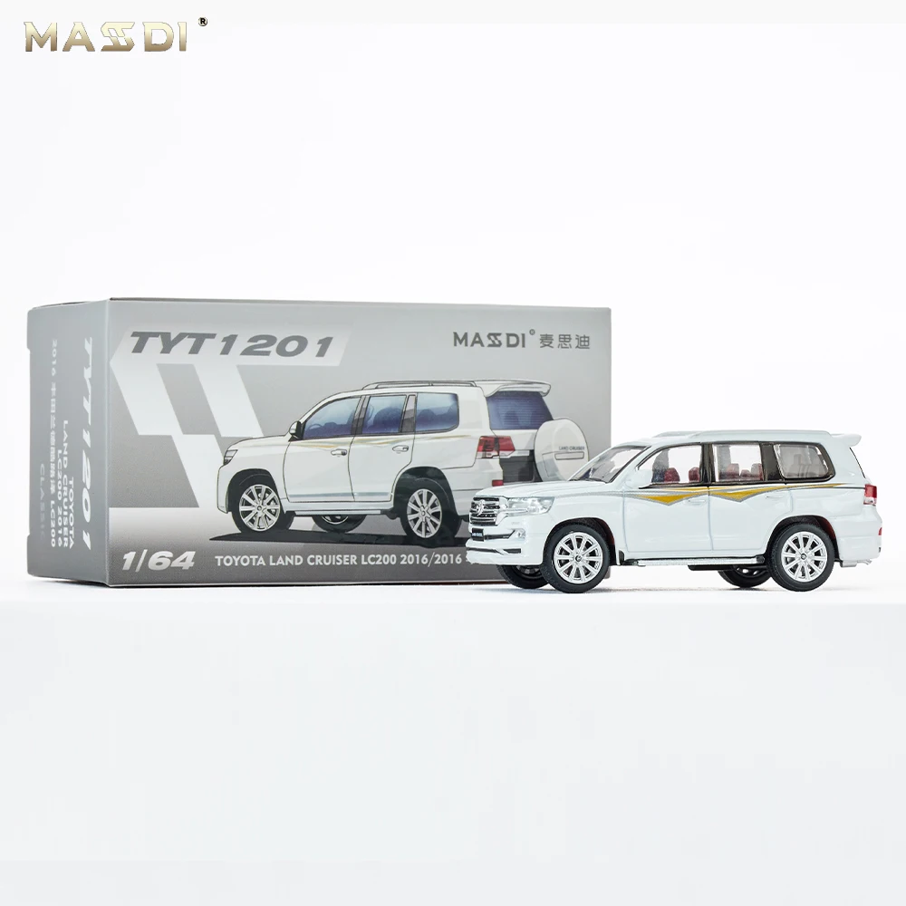 JKM 1/64 Model samochodu Toyota Land Cruiser LC200 Vintage Diecast Classic JDM Model samochodu Hobby dla nastolatków Kolekcja prezentów