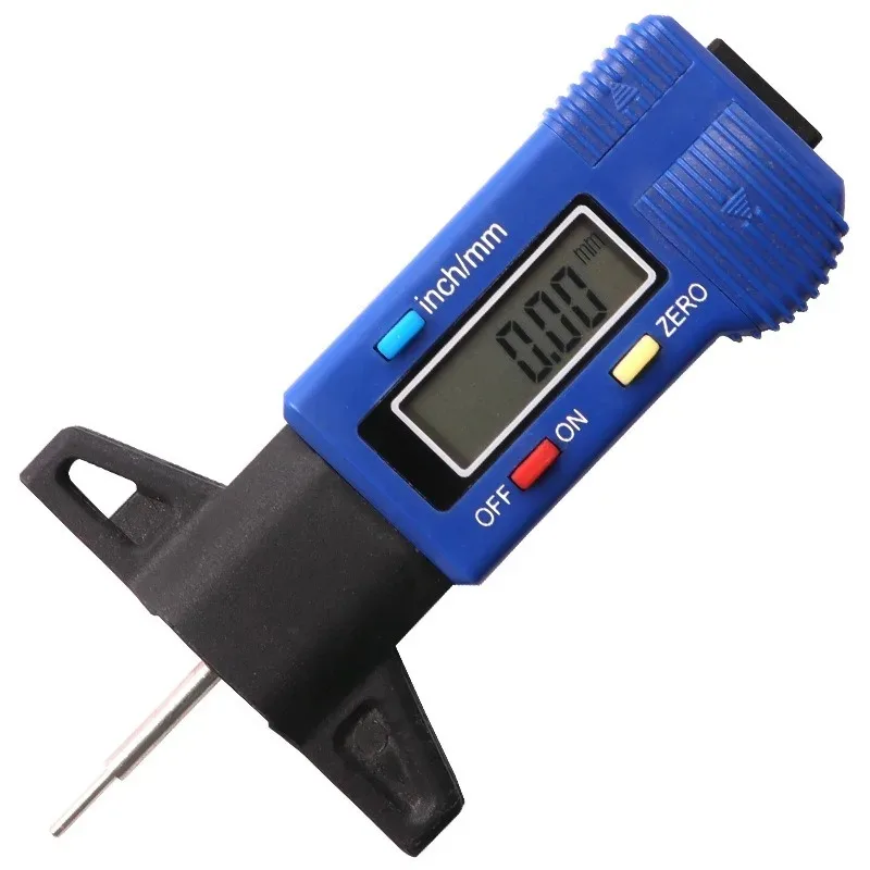 

Sut For 2Pcs for Car Tire Tread Depth Gauge 0-25Mm Measurement Caliper Repair Detection Tool Tire Tread Gauge LCD