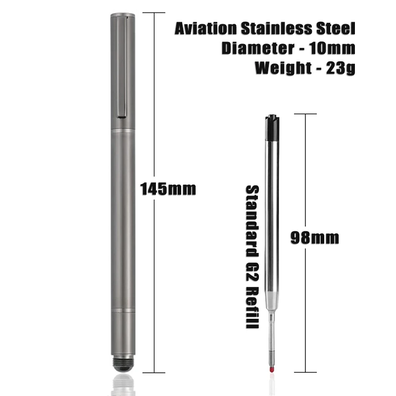 Creative Dual-Function Pen, Signature Ballpoint Pen And Pencil Design, Smooth Writing and Easy to Carry, Black Ink, Perfect Gift