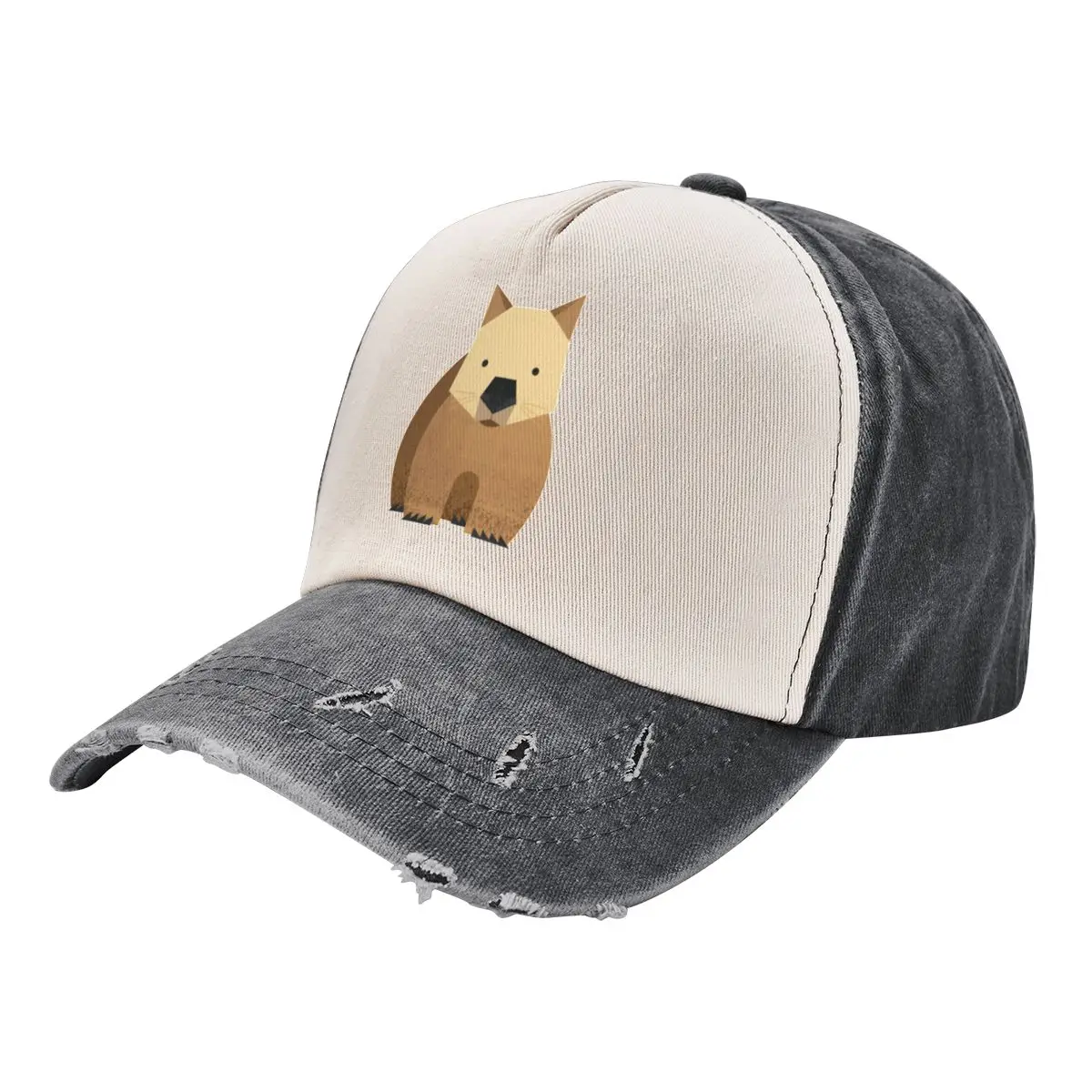 Whimsy Wombat Baseball Cap beach hat Sunscreen custom Hat Vintage Hats For Men Women's