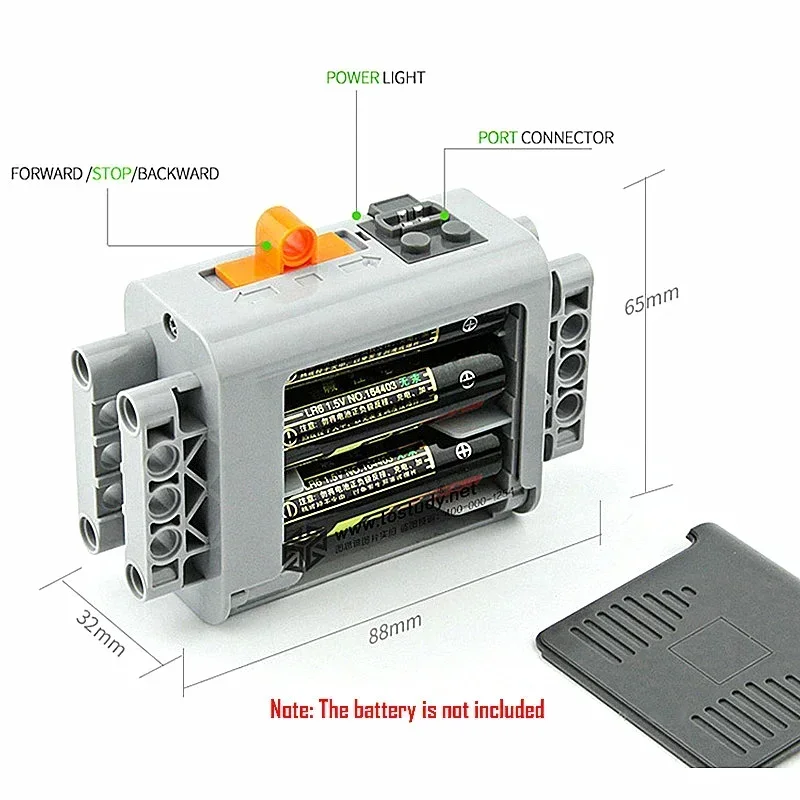 Technical Blocks Motor High-Tech Parts Parts Blocks PF Train Motor 8883 84 85 88004 L XL Servo Motor Technik RC Receiver Battery