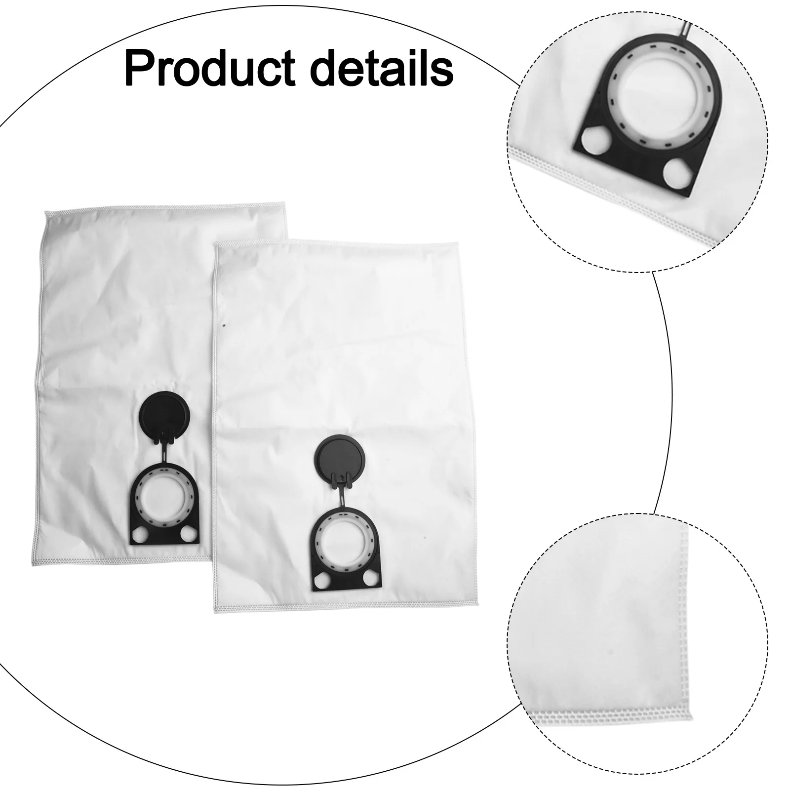 Dust Management Made Easy Five Non Woven Fabric Replacement Bags Designed for the For Metabo ASA 1202 Vacuum Cleaners