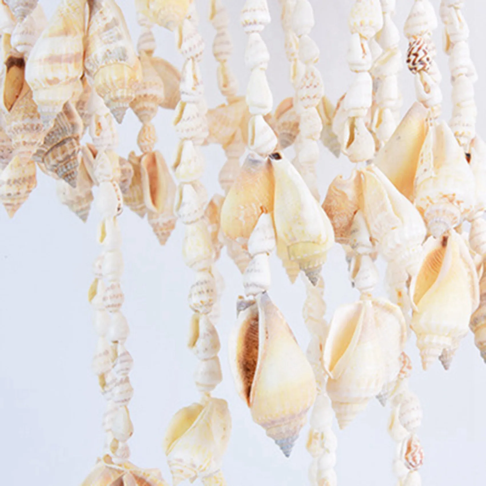 ABKS-2X Conch Sea Shell Wind Chime Hanging Ornament Wall Decoration Creative Hanging Pendant Stylish Hanging Ornament Hanging