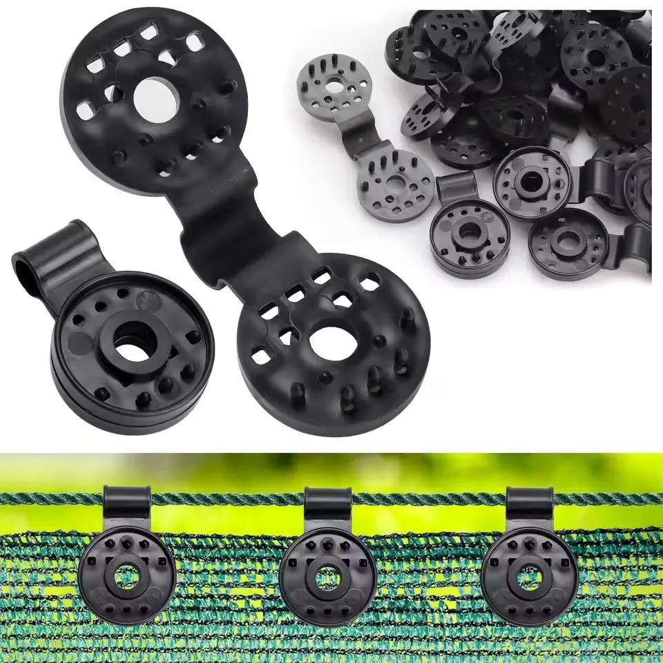 10 قطعة مقاطع بلاستيكية المظلة قماش للتظليل صافي كليب التخييم حديقة أداة المباني سياج صافي إصلاح المشبك المظلة هوك gengasih #1