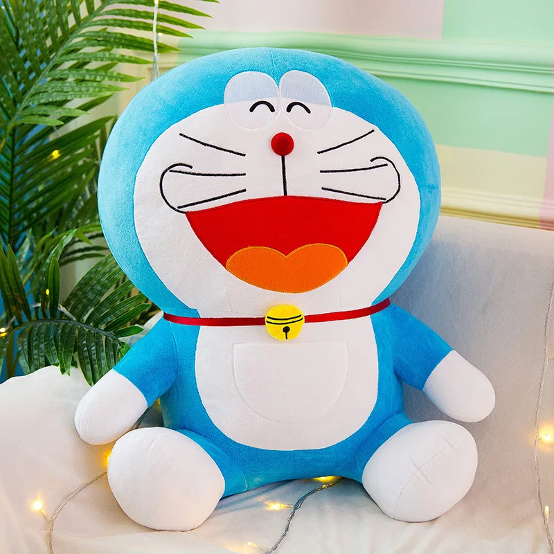 50cm Anime Doraemon Kawaii Stuffed Big Plush Toy Soft Animal Plush Doll Anime Cute Figures Doraemon Dolls Birthday Gift for Kids