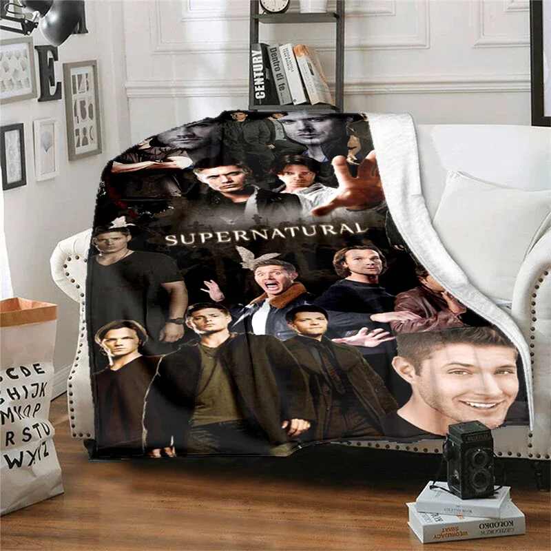 Movie Supernatural - Evil Power Printed Blanket, Fashion Warm Flange Blanket, Picnic Blanket, Bed Blanket, Birthday Gift