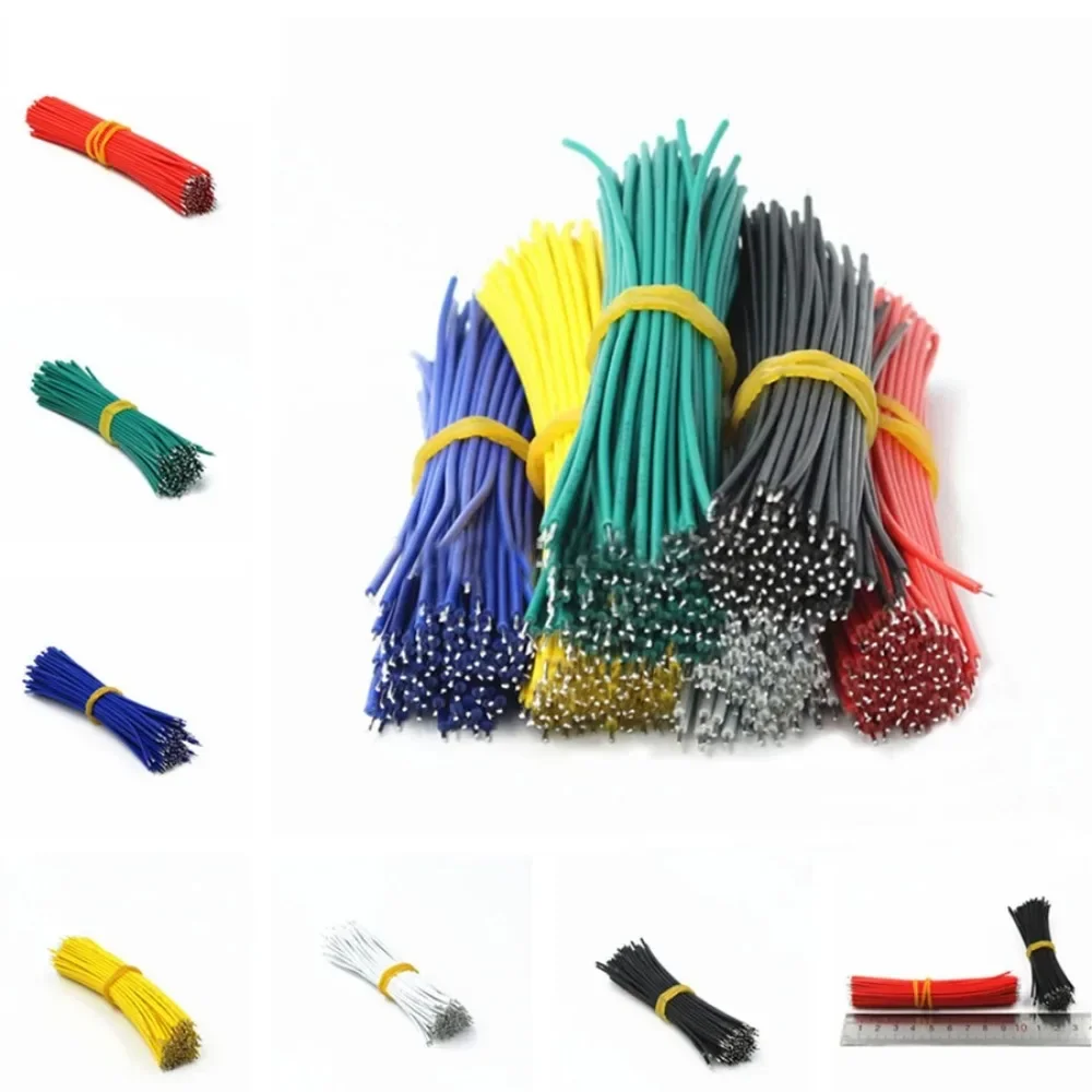 50/120pcs Tin-Plated Breadboard PCB Solder Cable 26AWG 7.8cm Fly Jumper Wire Cable Tin Conductor Wires 1007-26AWG Connector Wire