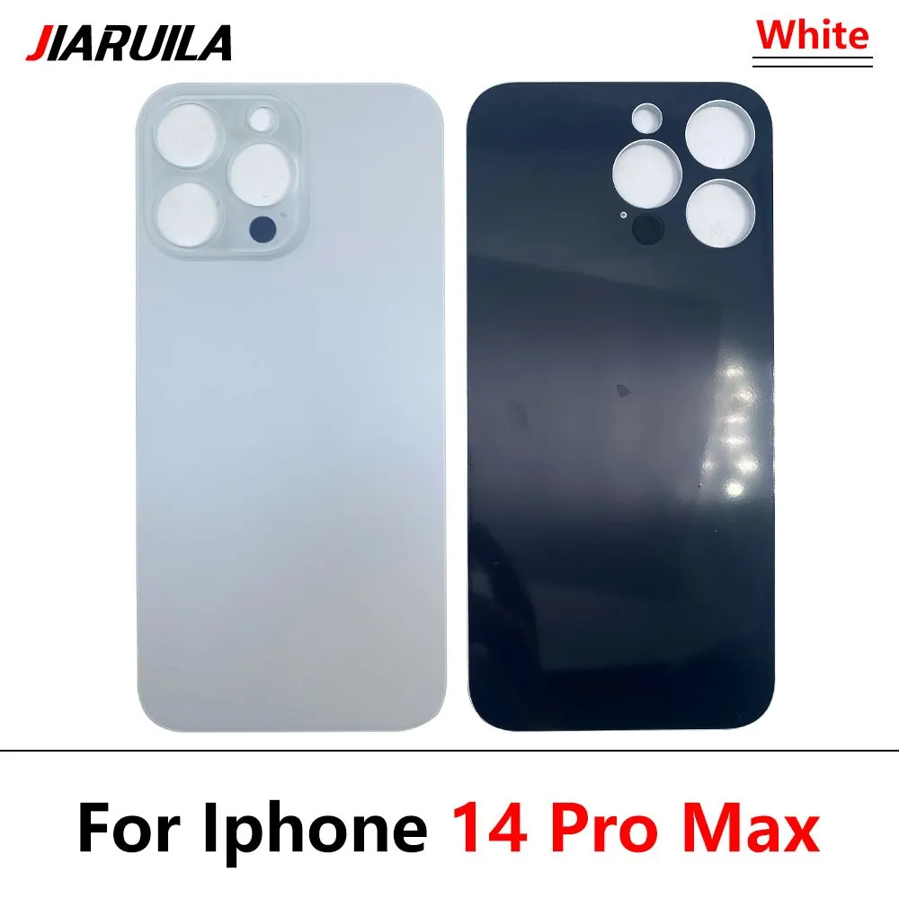 50Pcs,Big Hole NEW Battery Back Glass Cover Housing Case With Sticker For iPhone 12 mini 13 Pro 14 8 Plus 15 11 Pro Max