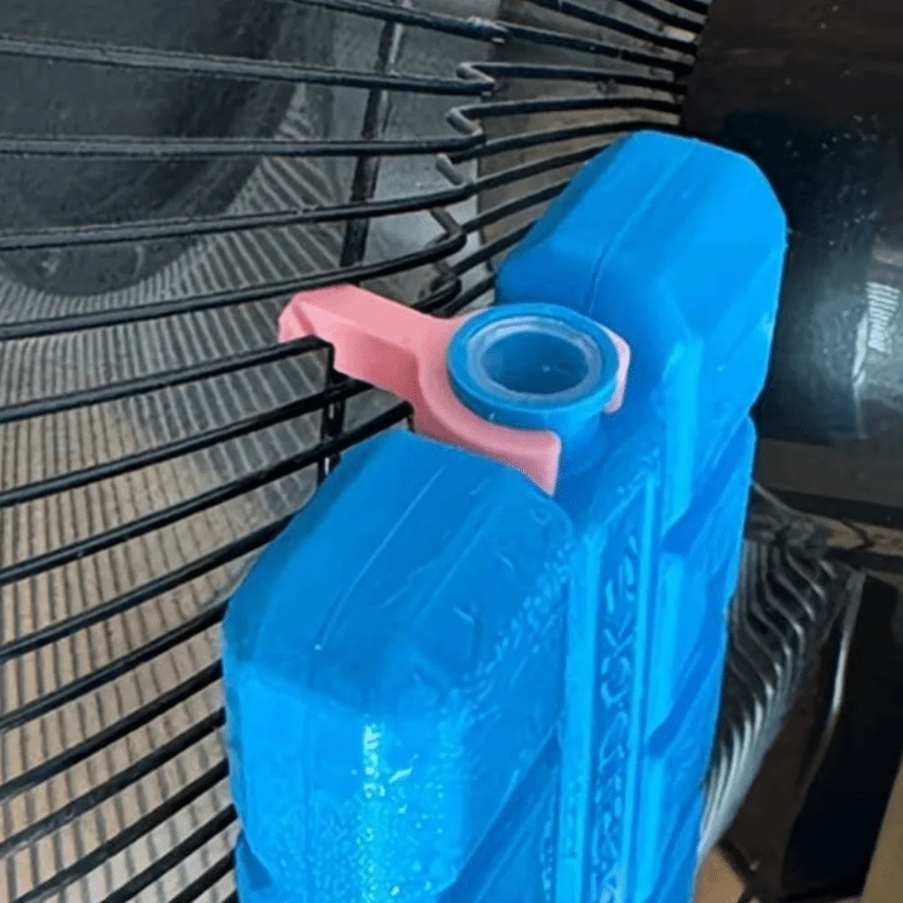 5Pcs Plastic Fan Ice Pack Clip Air Cooling Firm Grip Ice Pack Holders Compact 3D Print Ice Box Holder Clip Home Summer Cooling