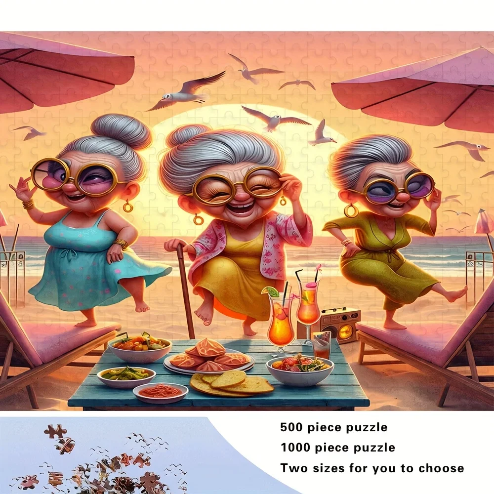 Puzzle pour adultes 500/1000 pièces, haute qualité, jeu familial amusant et relaxant, parfait pour les anniversaires, Noël, Halloween et cadeaux, meilleur