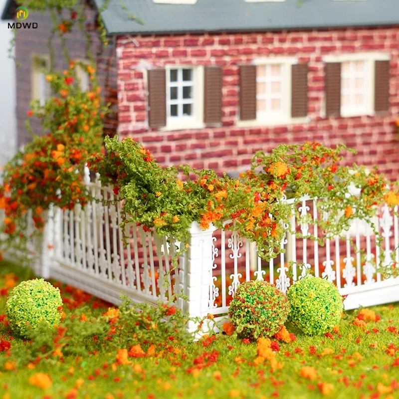 

DIY Simulation Miniature Cotton Thread Vine Leaves Model Materials for Micro Landscape Wall Plants Layout Diorama Kits