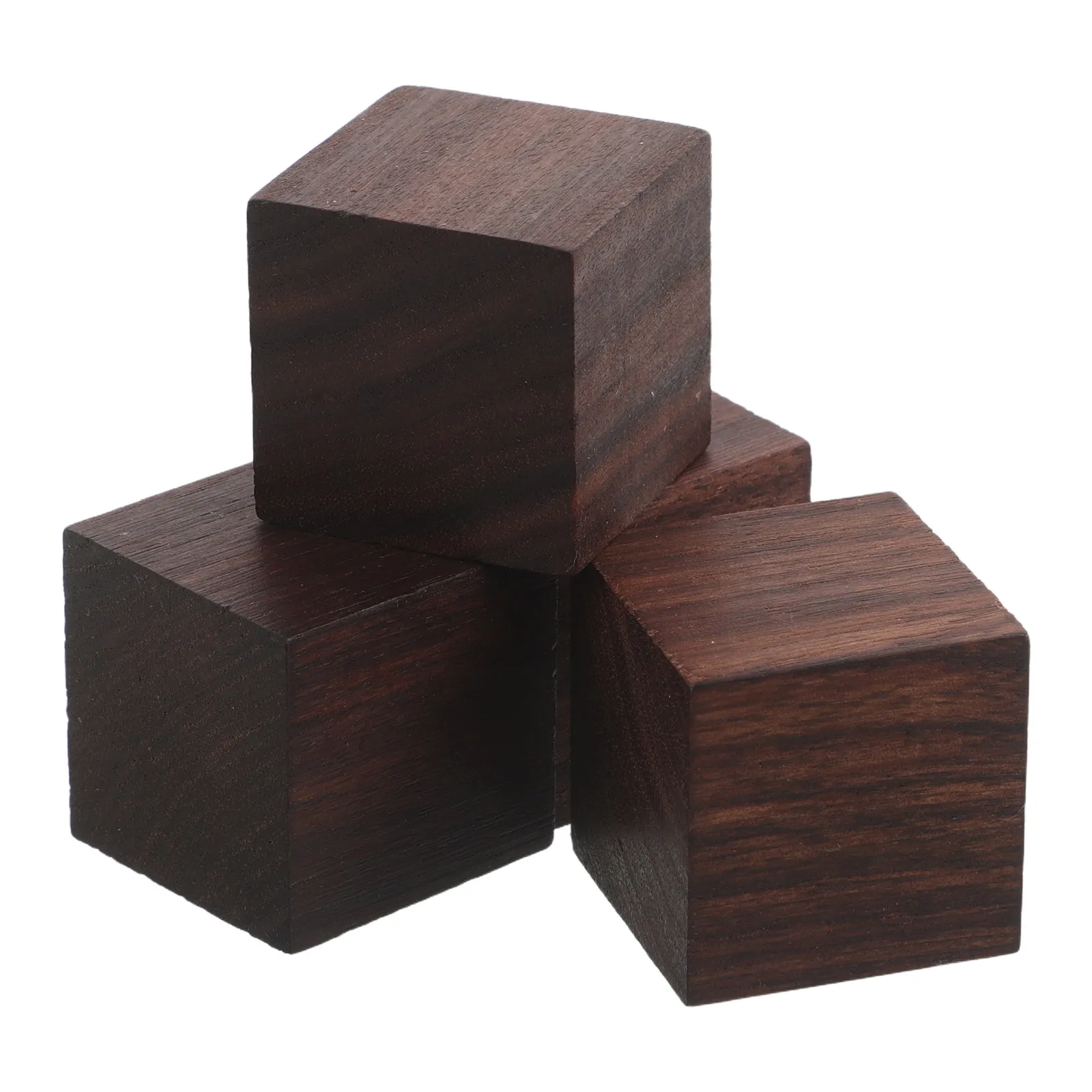 4pcs Basswood Carving Blocks 3cm Square Unfinished Wood Cubes for DIY Painting, Carving & Woodcraft Projects