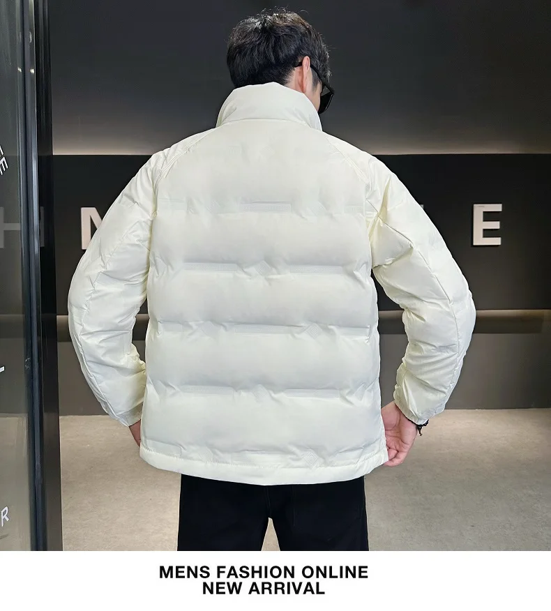 2024 autumn/winter new white duck down pressed warm and thick down jacket