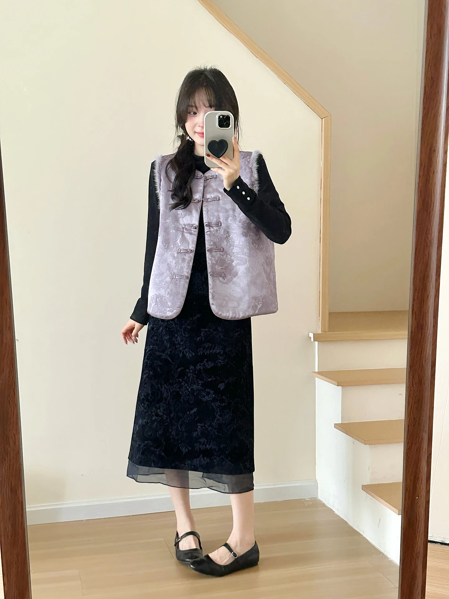 

Женская бархатная юбка Thiened с вышивкой Sugar Anne See Mountain Plum, зимняя новая китайская национальная юбка