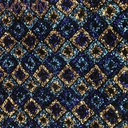 DIY 5MM 3D Sequin Fabric Evening Dress Stage Party Host Flannel Diamond  Sequins FabricDecoration Costume Design Wide:125CM