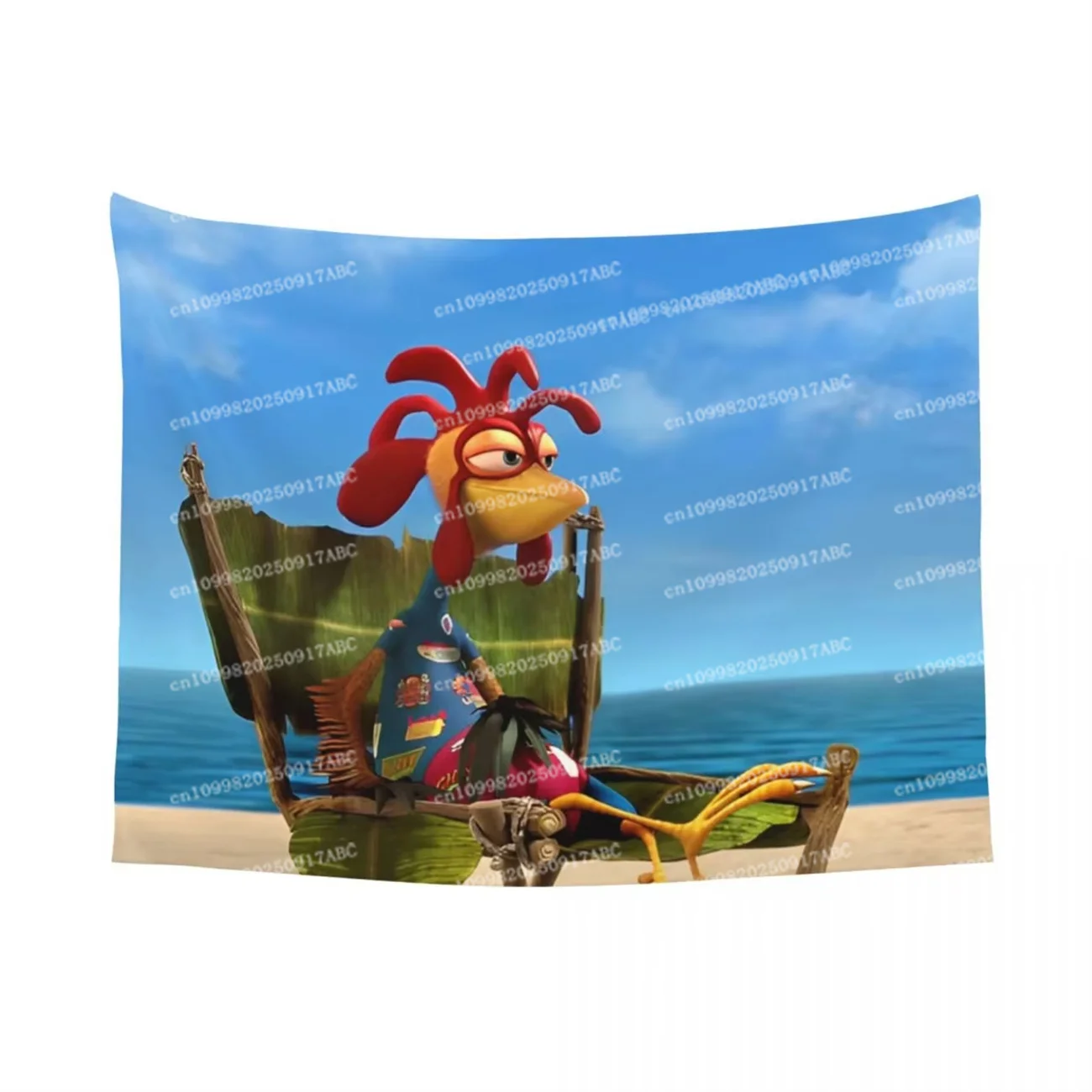 بطانية المنزل نسيج مضحك الدجاج جو نسيج تصفح قماش مزخرف جداري عناصر الغرفة ديكور المنزل الجدار الشنق خلفية القماش #1