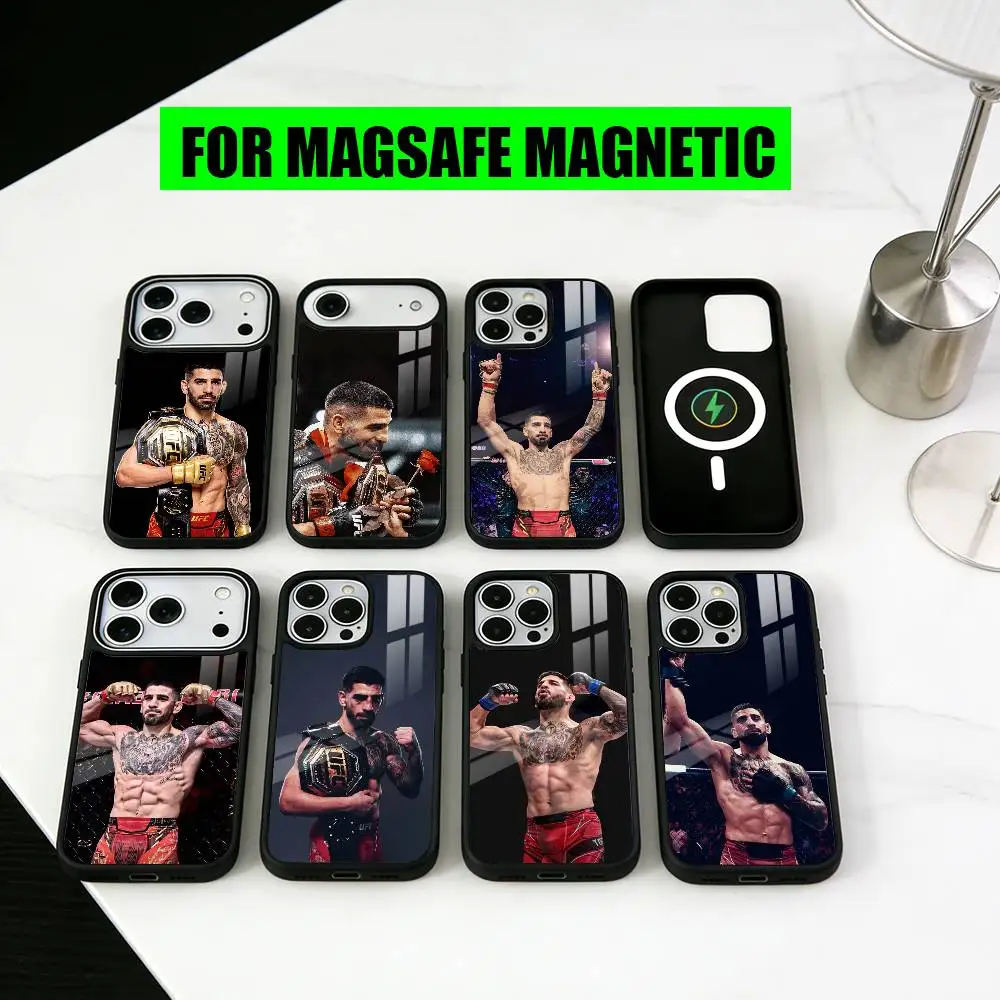 

Boxing I-Ilia Fighting T-Topuria Phone Case For iPhone17,16,15,14,13,12,11 Plus,Pro Magnetic For Magsafe Wireless Charging