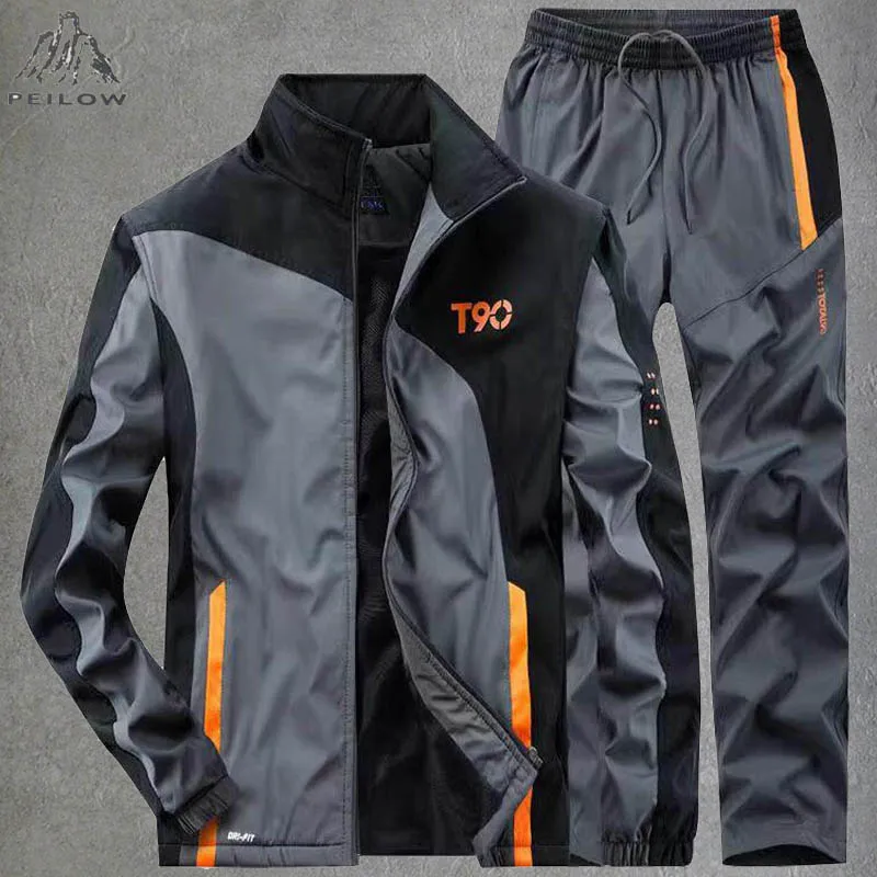 

Men's Tracksuits Sets Long Sleeve Causal Gym Joggers Running Sweatsuit For Men 2 Piece Outfits Football Basketball Sports Suits