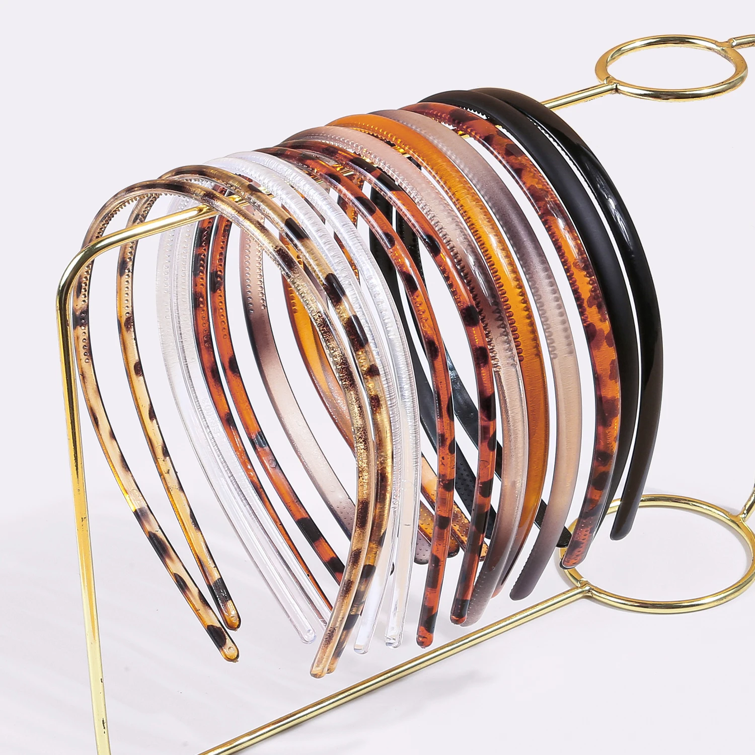 6/12/24 Buah Ikat Kepala Gigi Plastik Gambar Macan Tutul untuk Anak Perempuan Simpai Rambut Sederhana Harian untuk Anak-anak Wanita Aksesori Rambut Santai